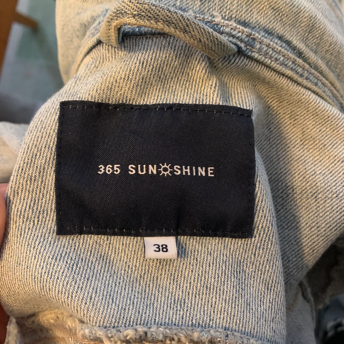 Ljusblå jeansjacka  - 90