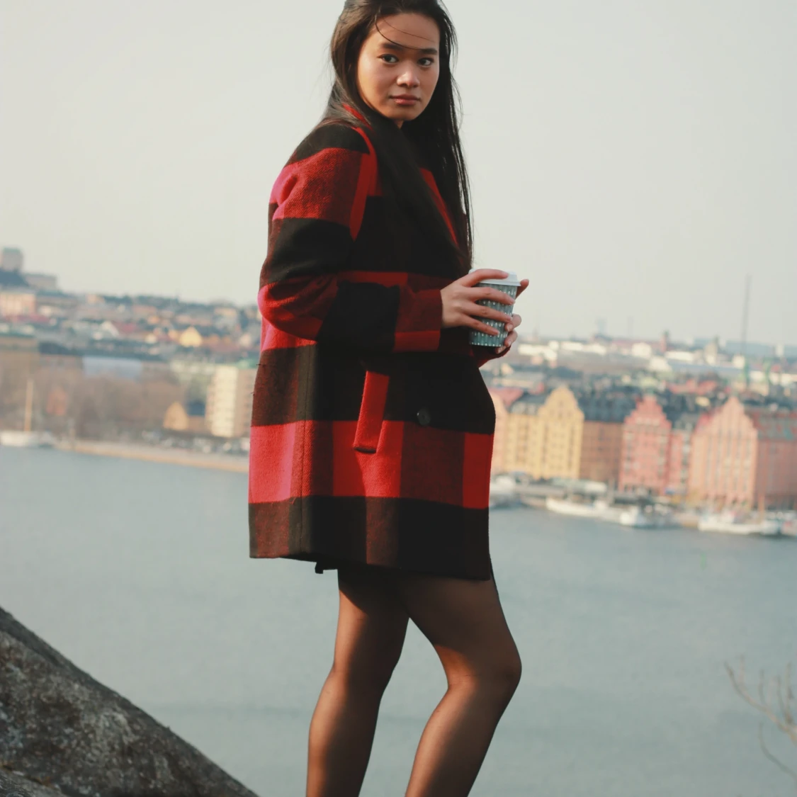 Plaid coat