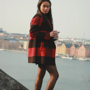 Plaid coat - Red