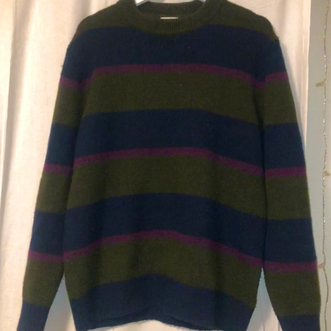 Blå grön och lila h&m knitted shirt