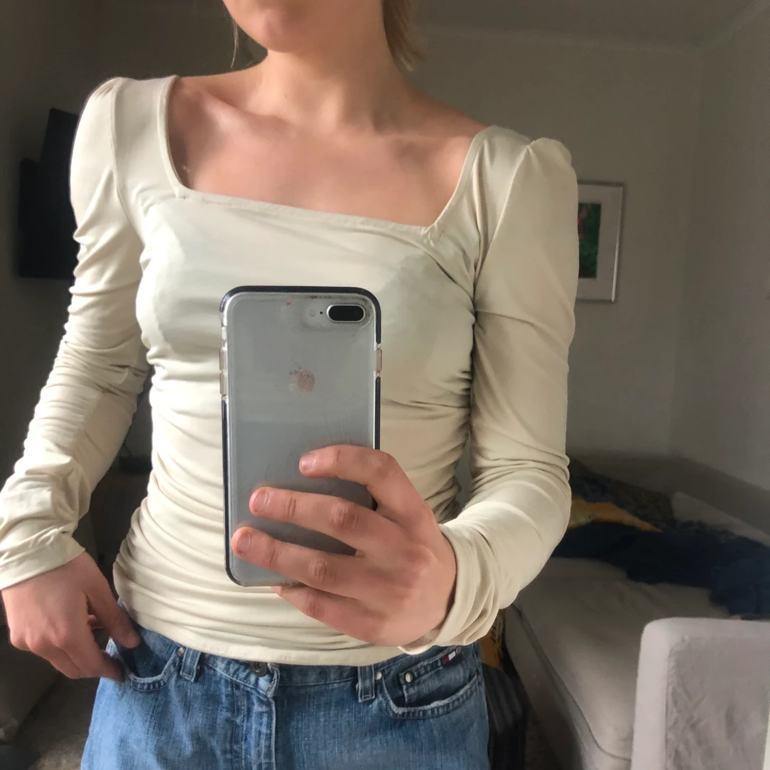 Beige långärmad - 91