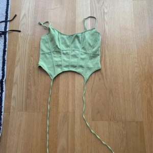 Korsett - Grön korsett från prettylittlething. Dragkedja i ryggen, ingen stretch justerbara band Aldrig använd Stl: 40/L/12