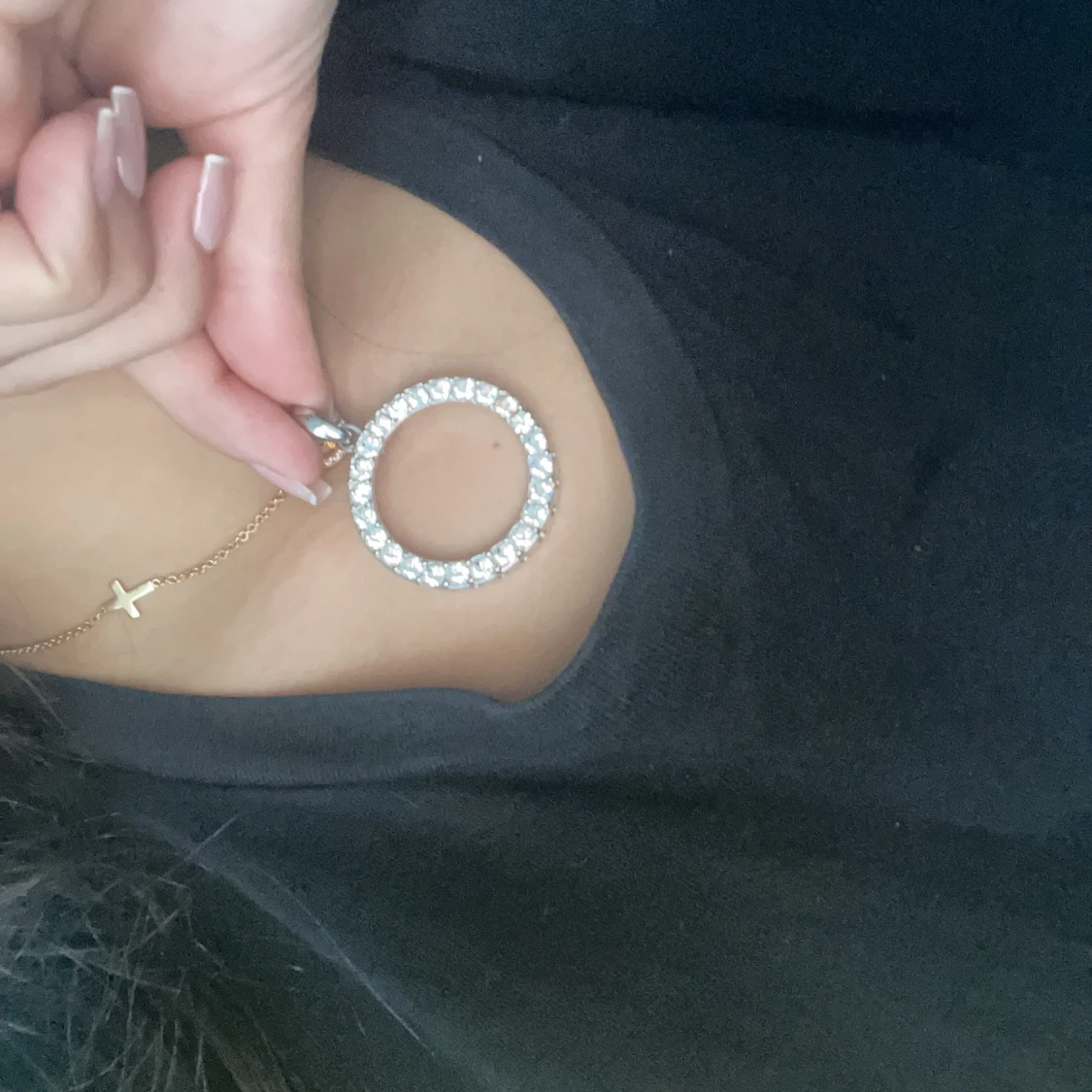 Äkta silver halsband utan kedjan - 91