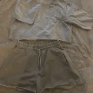 Junkyard set med shorts och en T-shirt topp till i silverfärg! Medium (passar även S oversized) jättebra skick 🌸