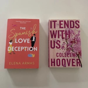 Booktok böcker - 2 populära booktok böcker, 60kr/styck eller 100kr för båda <3 original pris typ 120kr/styck, båda läst en gång men inga större täcken på användning 