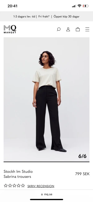 Kostymbyxor  - Kostymbyxor från MQ från märket Stockholm. Säljer pga att dom blivit för små för mig. Bra skick och lagom långa för mig som är 171! Nypris 799