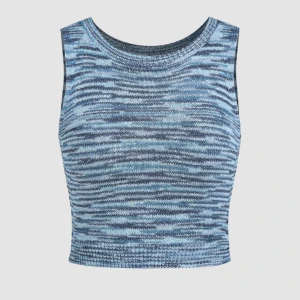 Blå topp - Superfin stickad mönstrad blå topp från cider. Aldrig använd och nypris är 150kr❤️