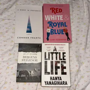 OBS! RWRB och A little life är sålda! 80kr/st eller båda för 120kr! A Work in Progress - Connor Franta. Bergens Stjärnor - Jojo Moyes. Vid köp av en skicka pm, vid köp av båda tryck ”köp nu” 💓