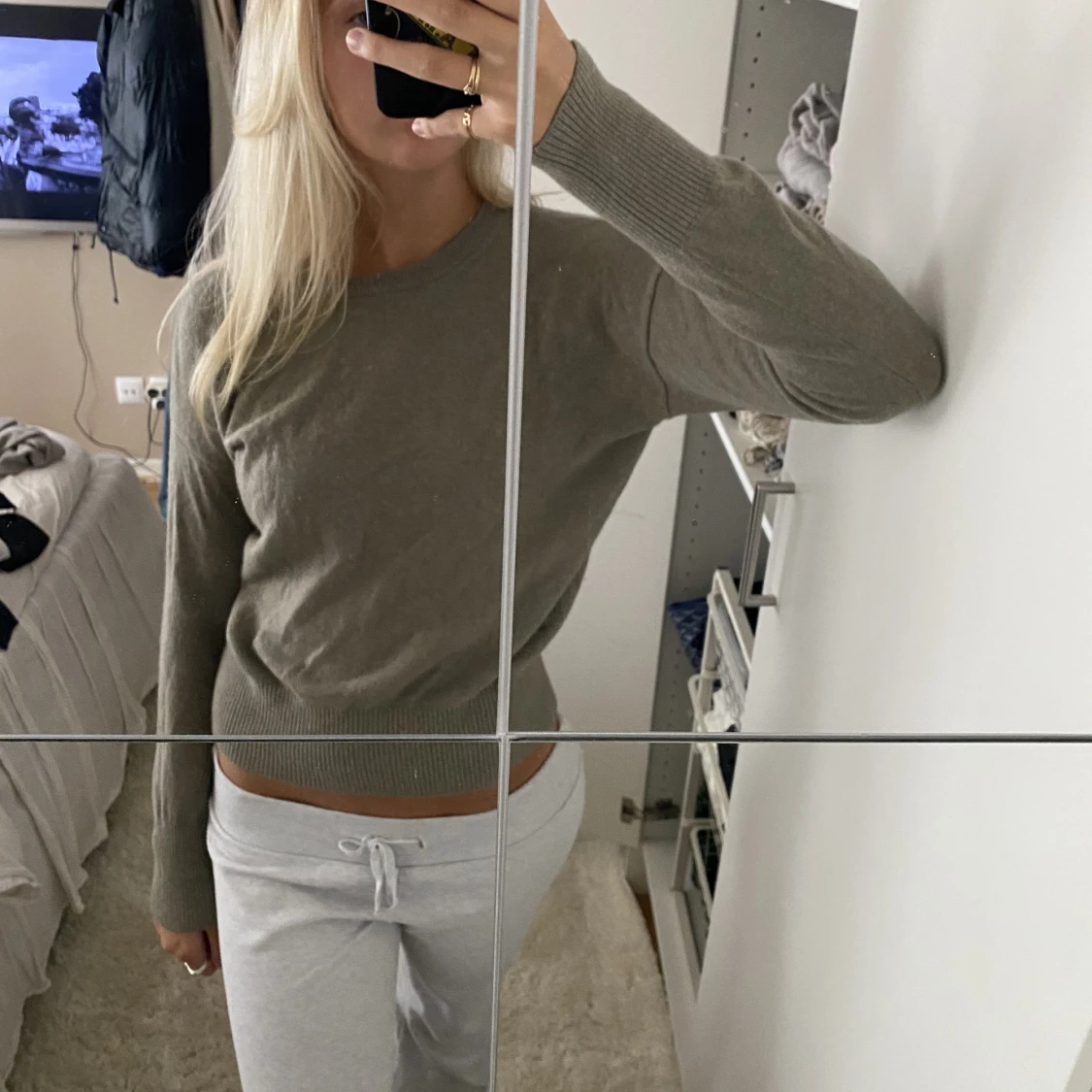 Grön Kashmir tröja 