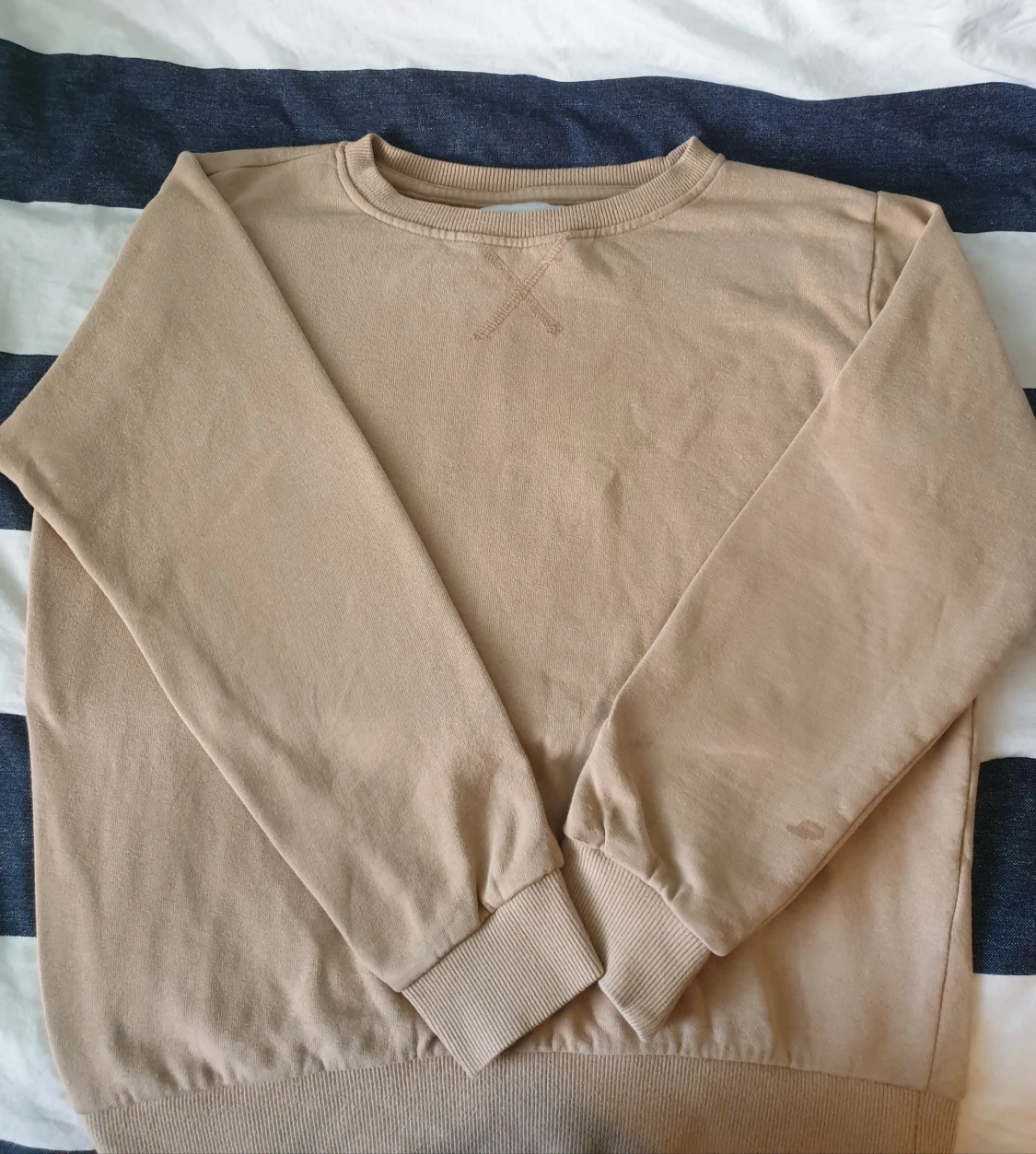 Beige Långärmad tröja