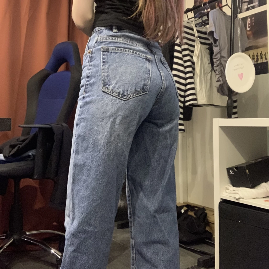 Mörkblå jeans - 90