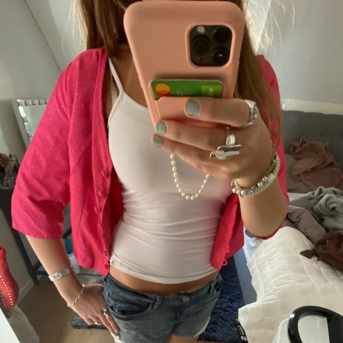 Trekvartsärmad kofta - 90