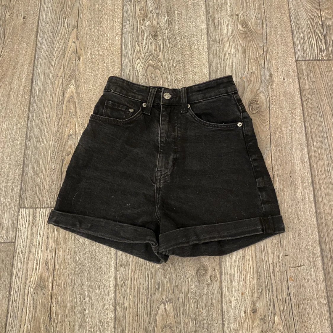 Svarta Jeansshorts