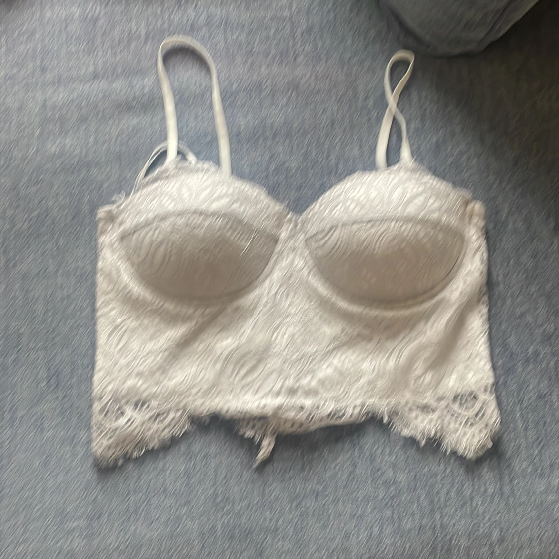 Vit spets topp från NEW yorker