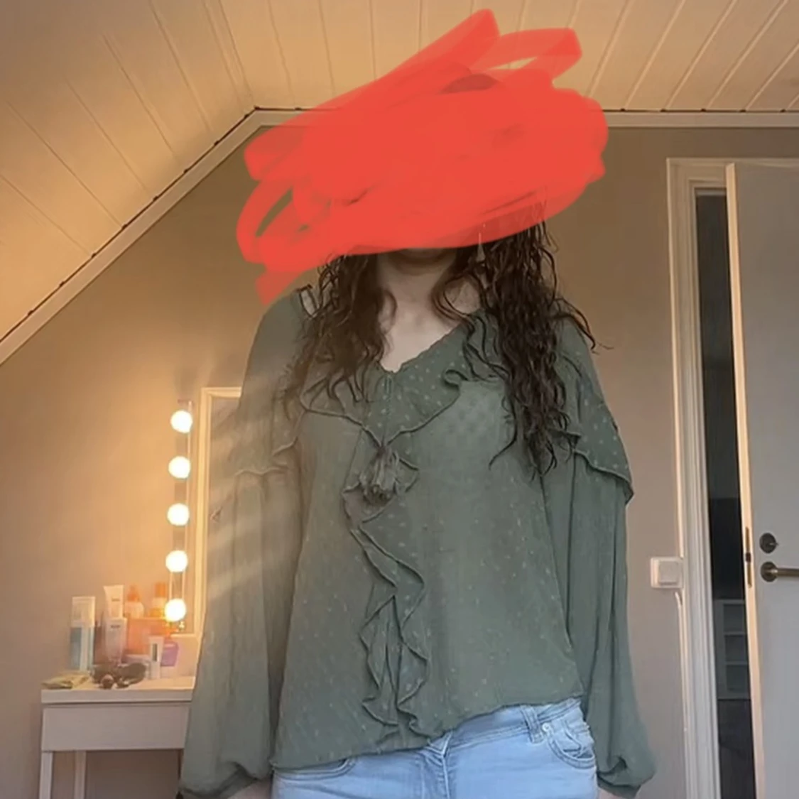 Grön zara blus  - 90