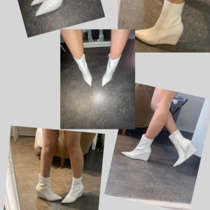 kattiga boots  - Skit snygga boots med klack‼️  Bra skick för att vara använda(Slitage visas på bild 2&3). 