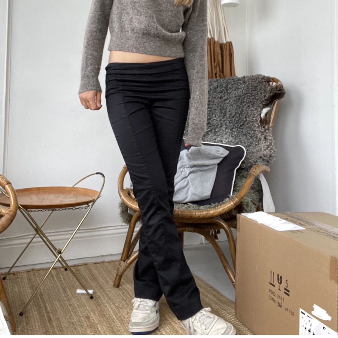 Lågmidjade kostymbyxor