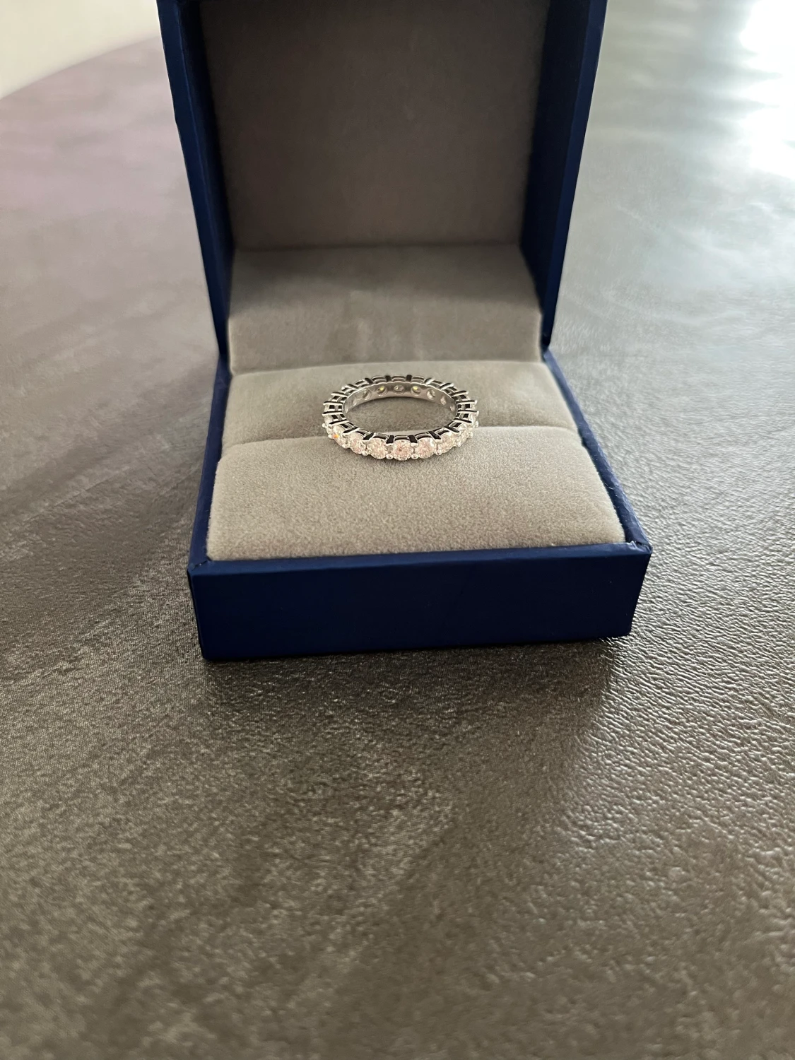 Ring Moissanite diamant silver - 90