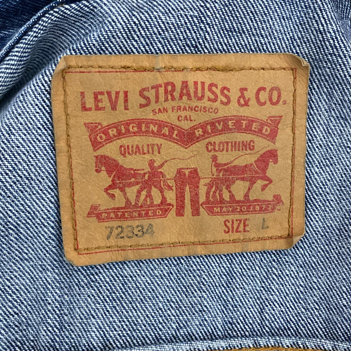 Helt ny - Vintage Levis DenimTruckerjacka, Storlek L - 91