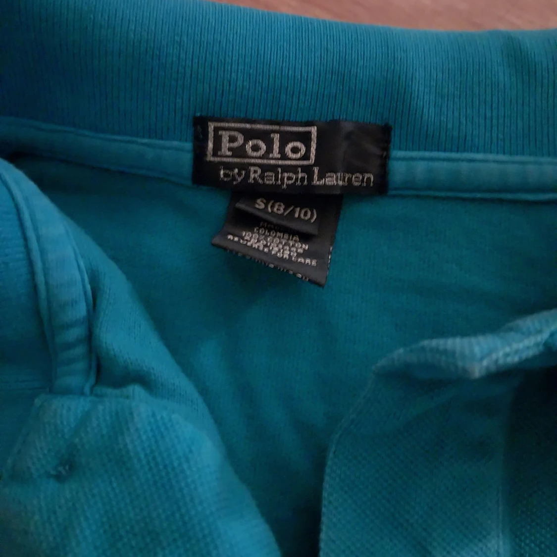 Havsblå/turkos Piké Ralph Lauren  - 90