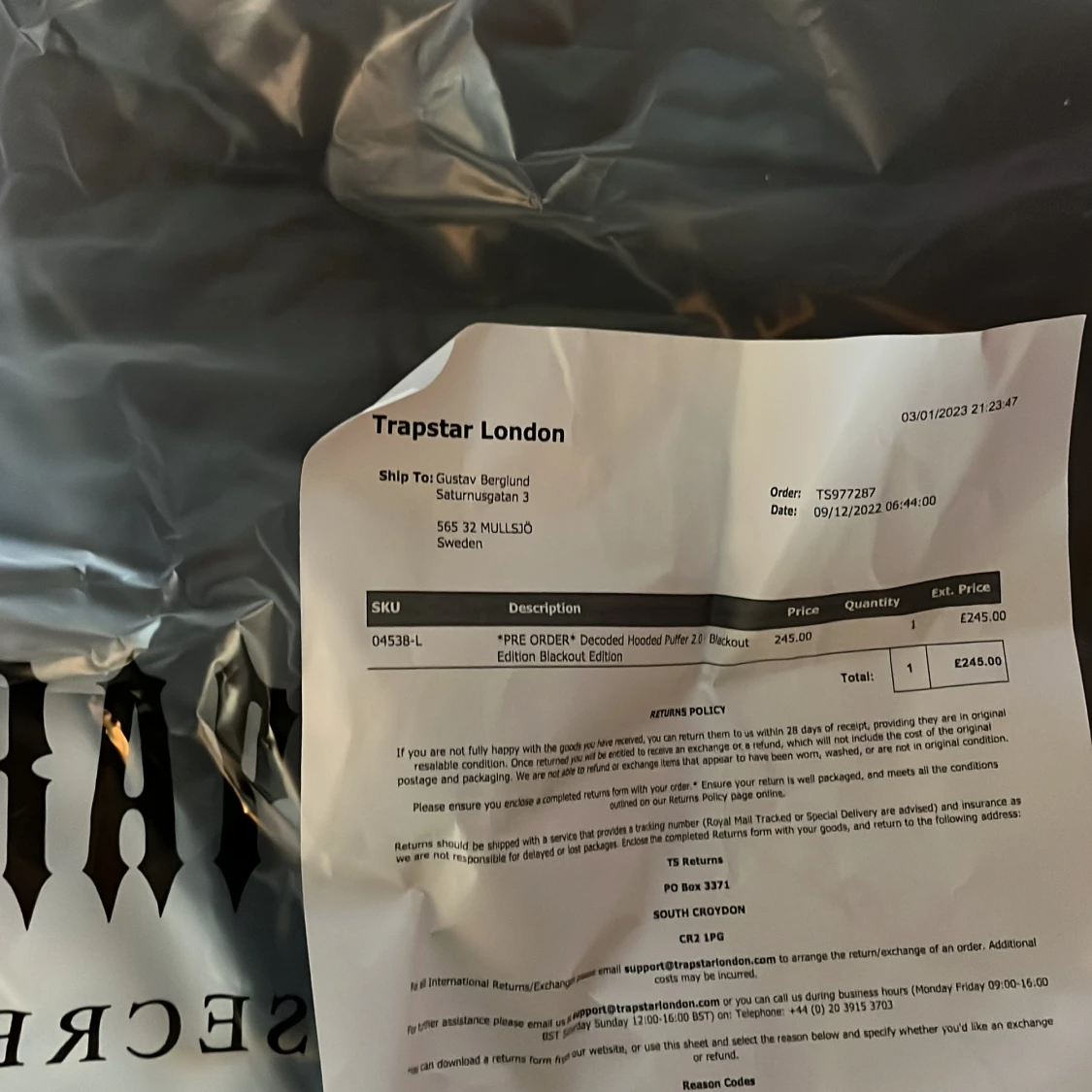 Trapstar jacka  - 91