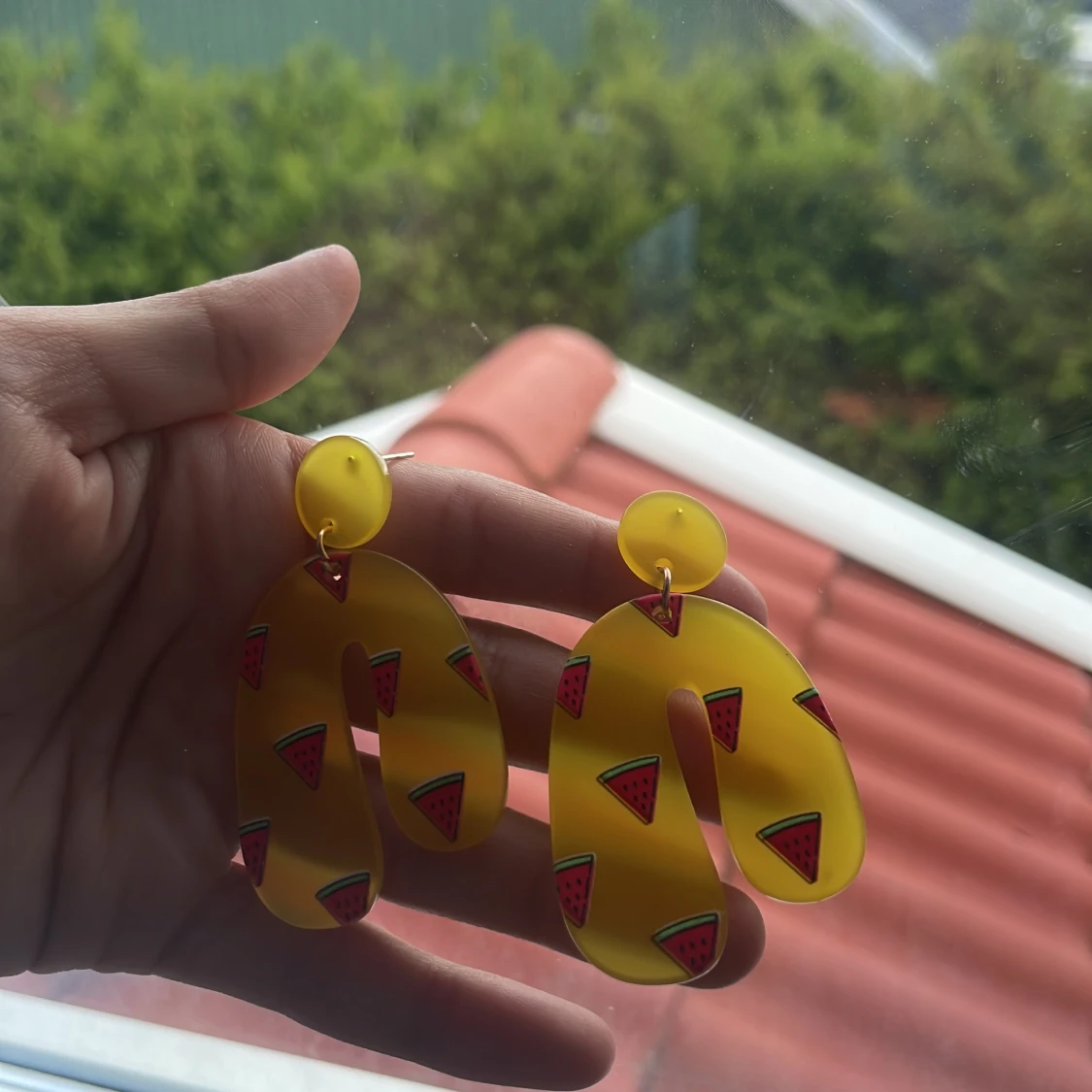 Vattenmelon örhängen!🍉🍉