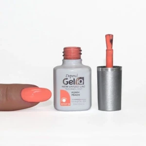 Gelpolish - I färgen poppy peach, oöppnad. 