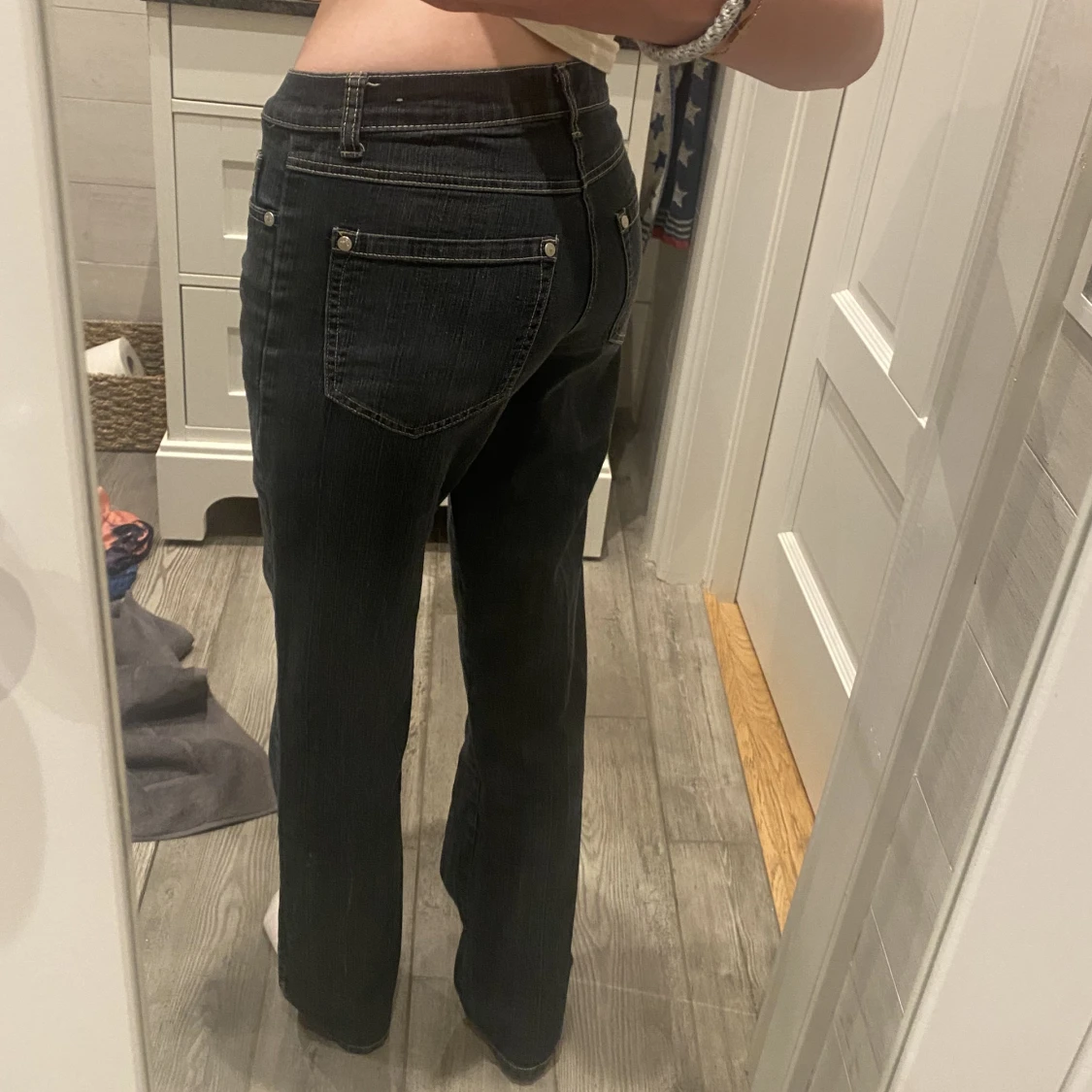 Mörkblå jeans - 90