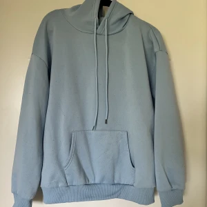 Ljusblå hoodie - Ljusblå hoodie i fint skick