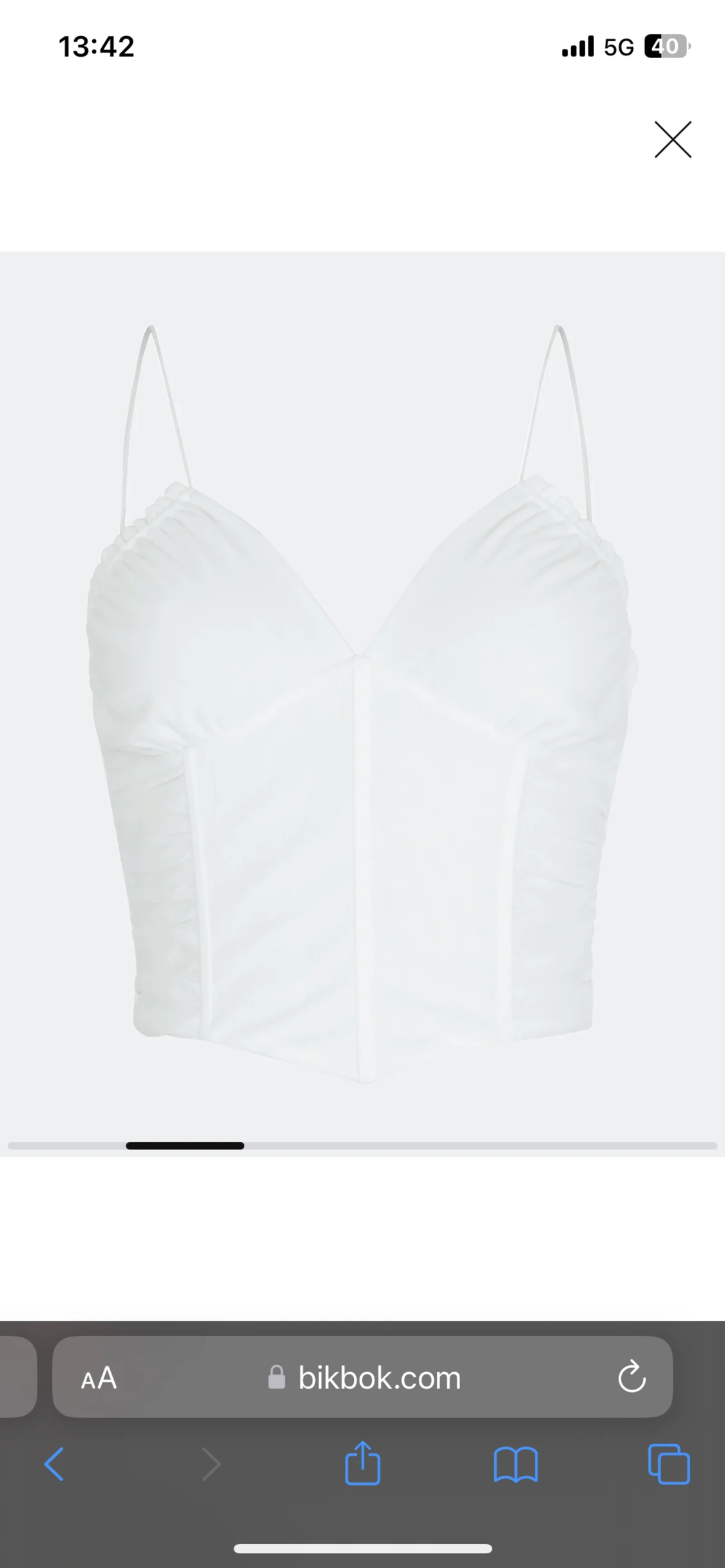 Vitt linne från bikbok! - 90