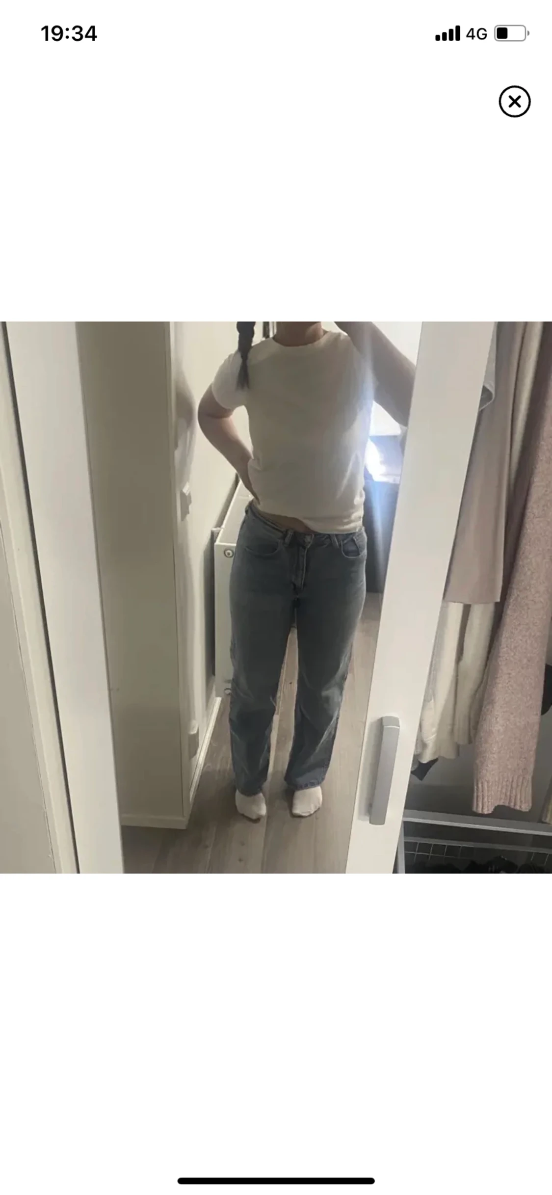 Mörkblåa jeans - 90