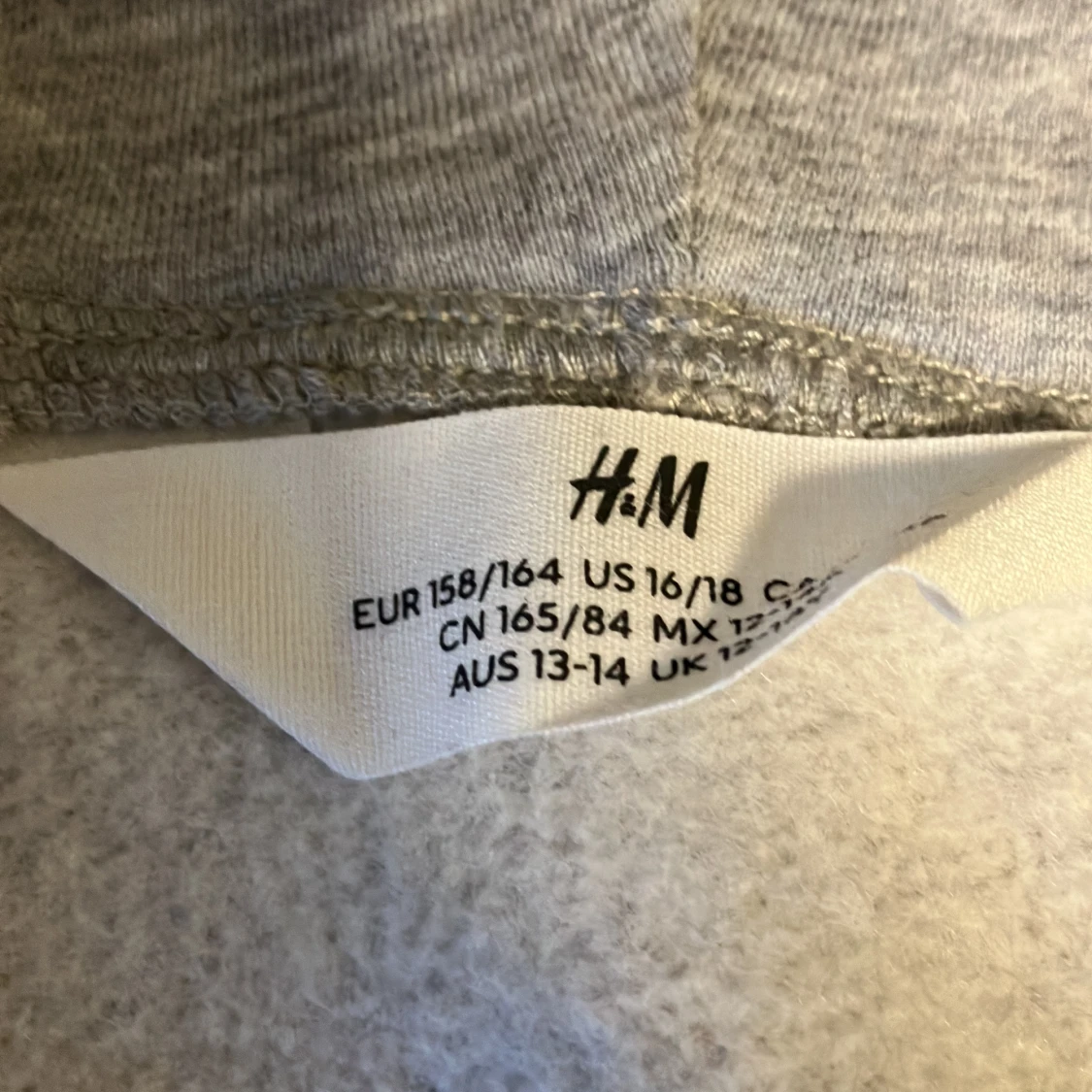 Grå zip hoodie - 90