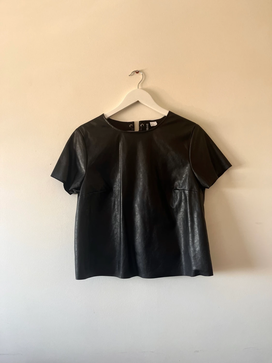 Cool läder t-shirt - 90