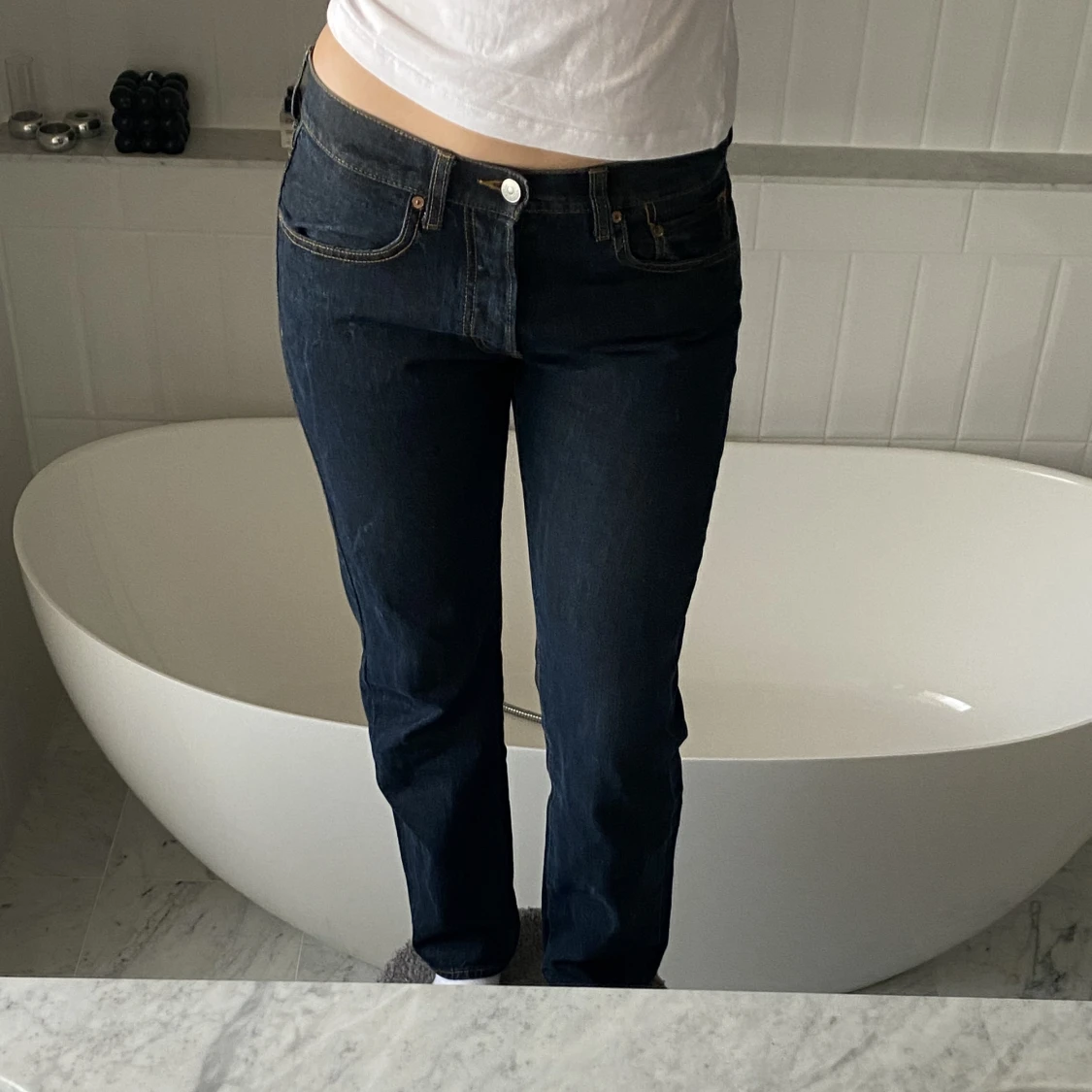 Lågmidjade jeans