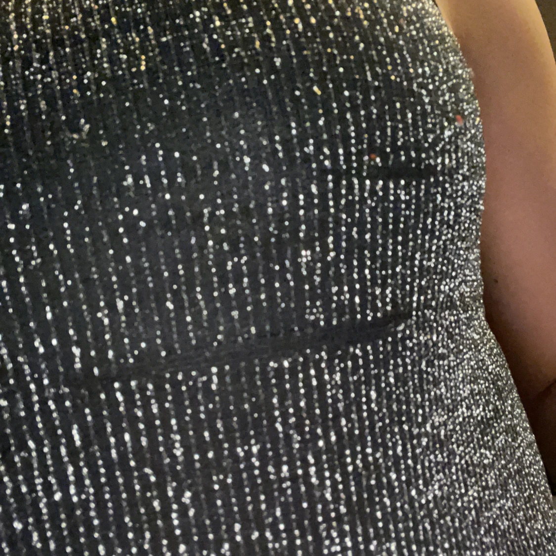 Silver glittrig topp - 91