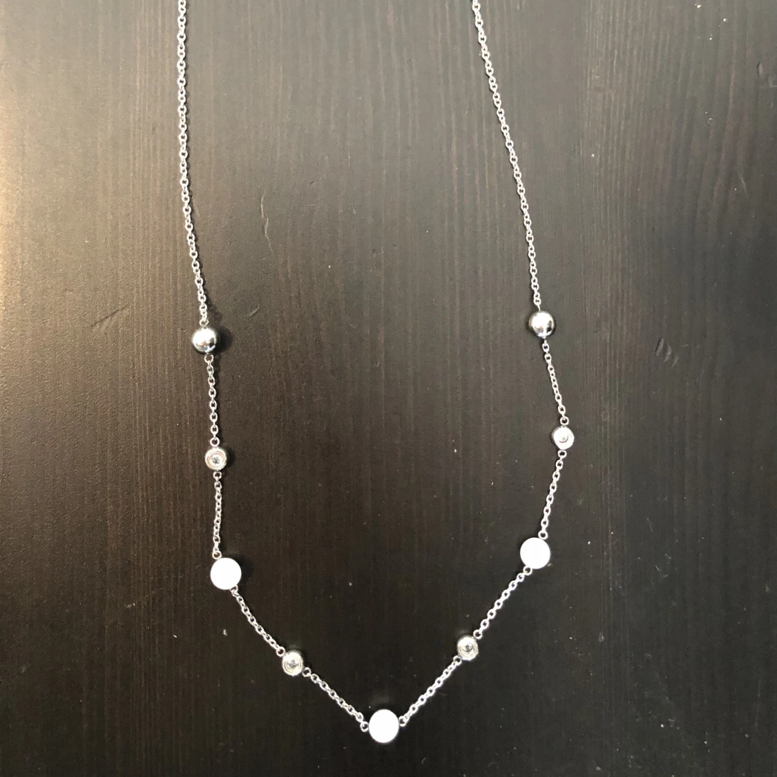 Sølvhalskæde - 90
