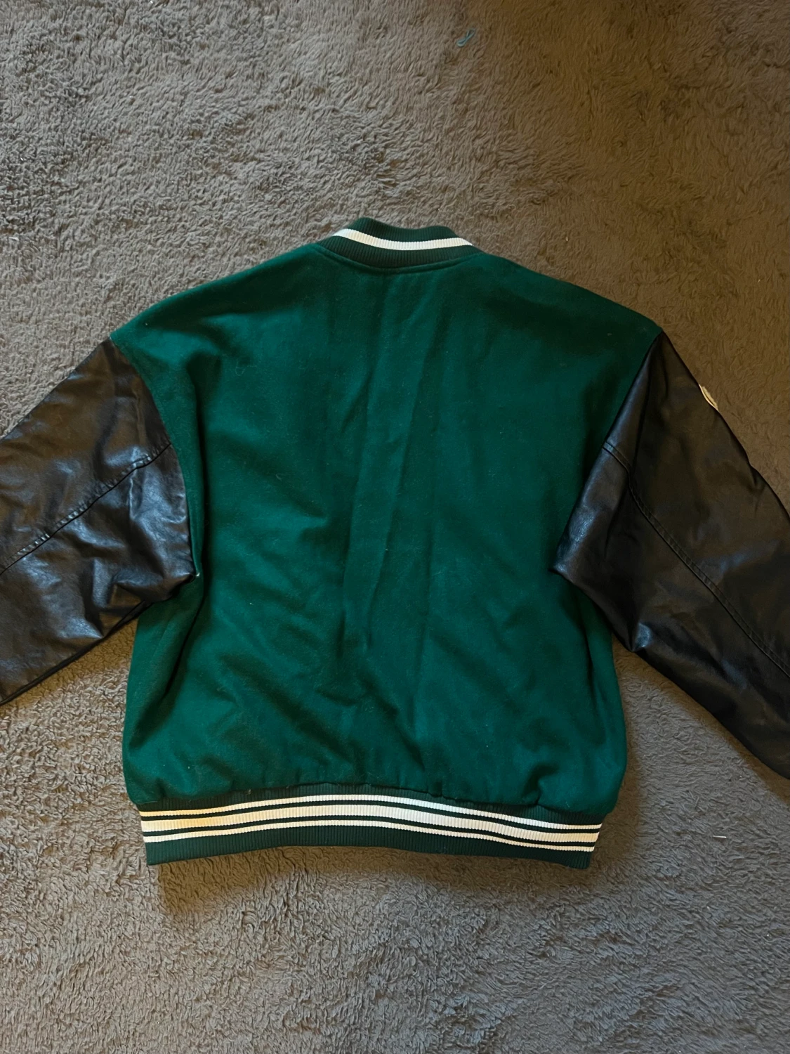 Skeleton bones grön varsit bomber jacket - 90