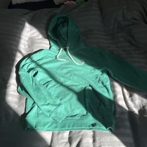 Grön hoodie strl M - En jättefin grön hoodie i storlek M, perfekt nu till hösten och vintern❄️✨
