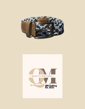 Flätat Bälte - QM Clothing  - Vi gör egna bälten och vi tar beställningar från plick pga att det bidrar till mindre krångel mm. Eftersom att det är våra bälten är såklart bältena helt nya, och levereras då i egen påse + fraktpåse (se bild 3). Strlk 38 men passar de flesta (justerbar).