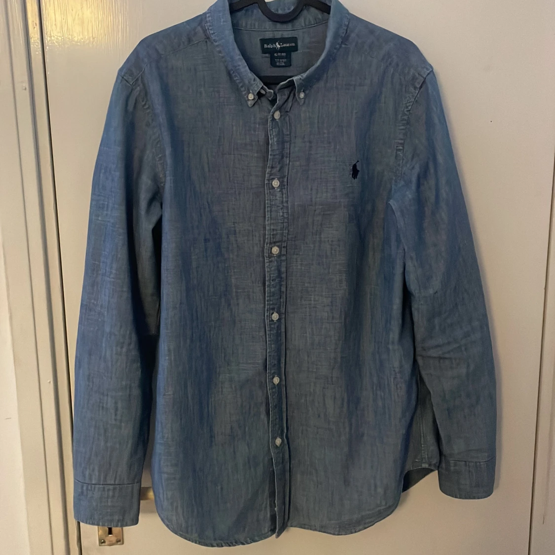 Ralph lauren skjorta blå XL(18-20)