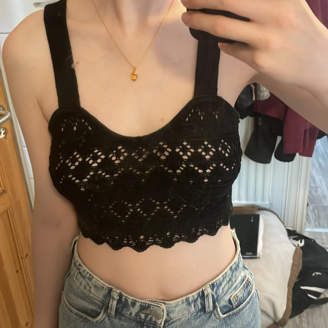 Linne stickat/virkat 