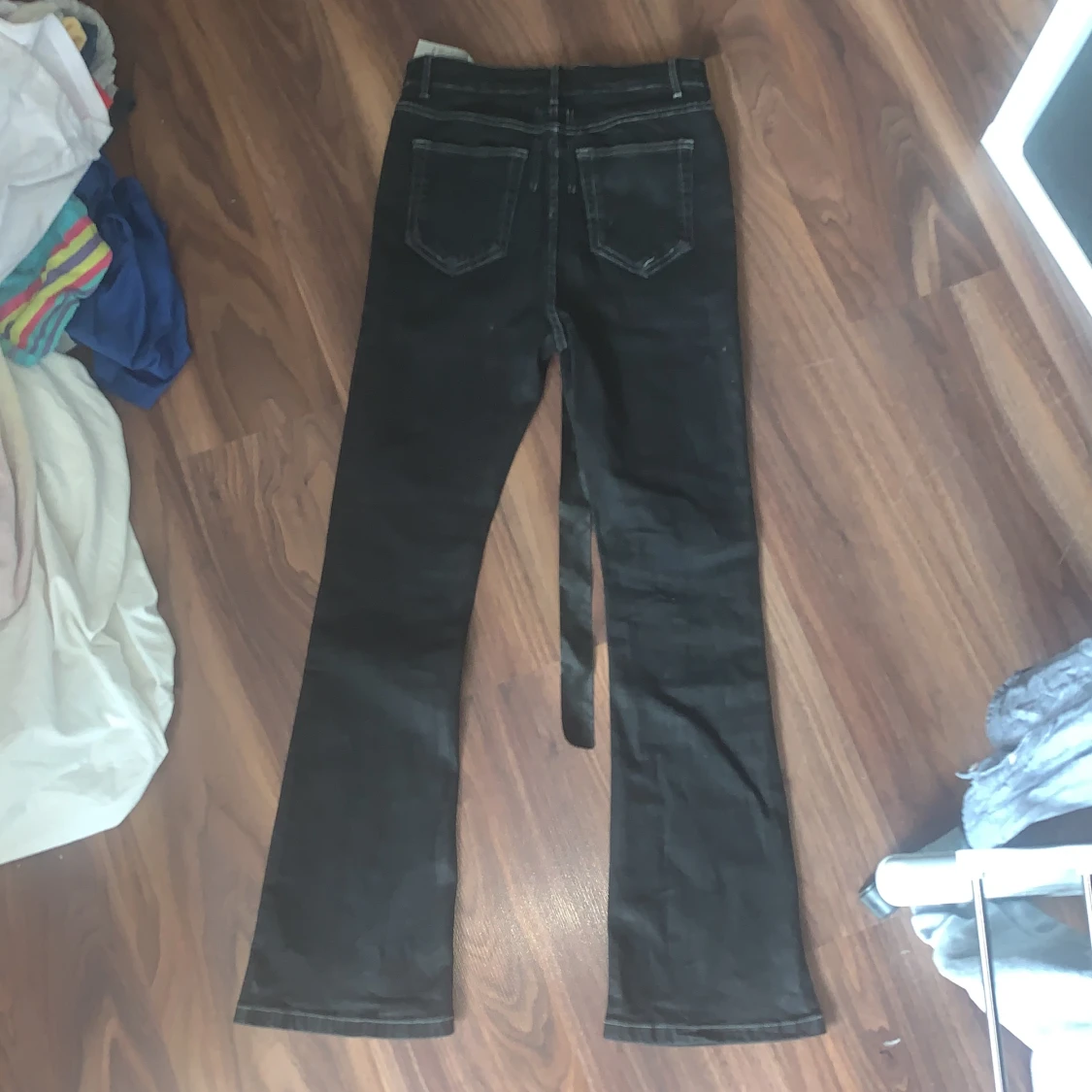 Rick owens waxed flared jeans - 90