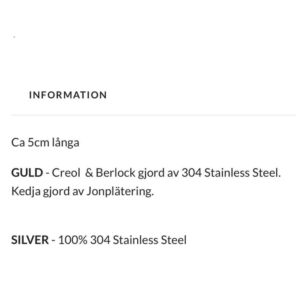 Stainless Steel, ca 5-6cm långa. 55kr/styck, ett Par för 90kr, frakt ingår! Instagram: Vikiicom. Accessoarer.