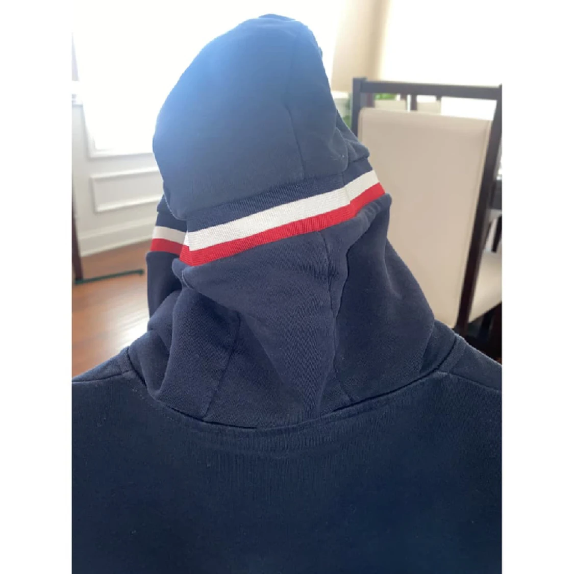 Navy blue monocled zip up - 91