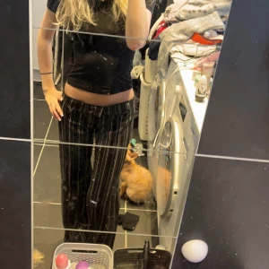 lågmidjade kostymbyxor  - xs
