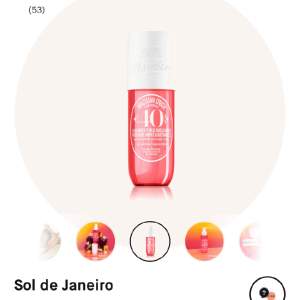 Sol de janeiro 40 body mist. Luktar så gott men har 2 så säljer denna. Inte använd mycket, se bild 2 för hur mycket som är kvar💘 Det är i den största storleken och nypris är 380kr