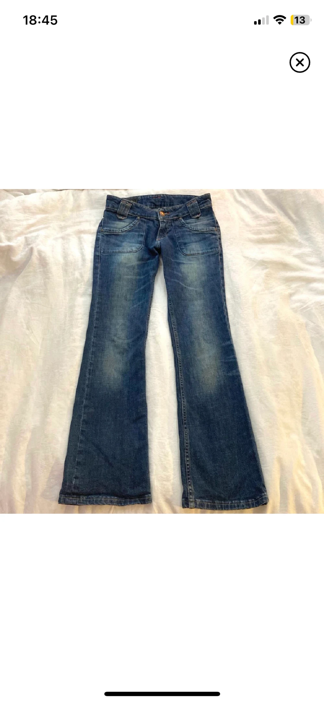 Lågmidjade jeans