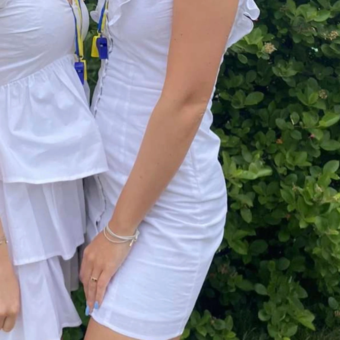 Vit studentklänning  - 90