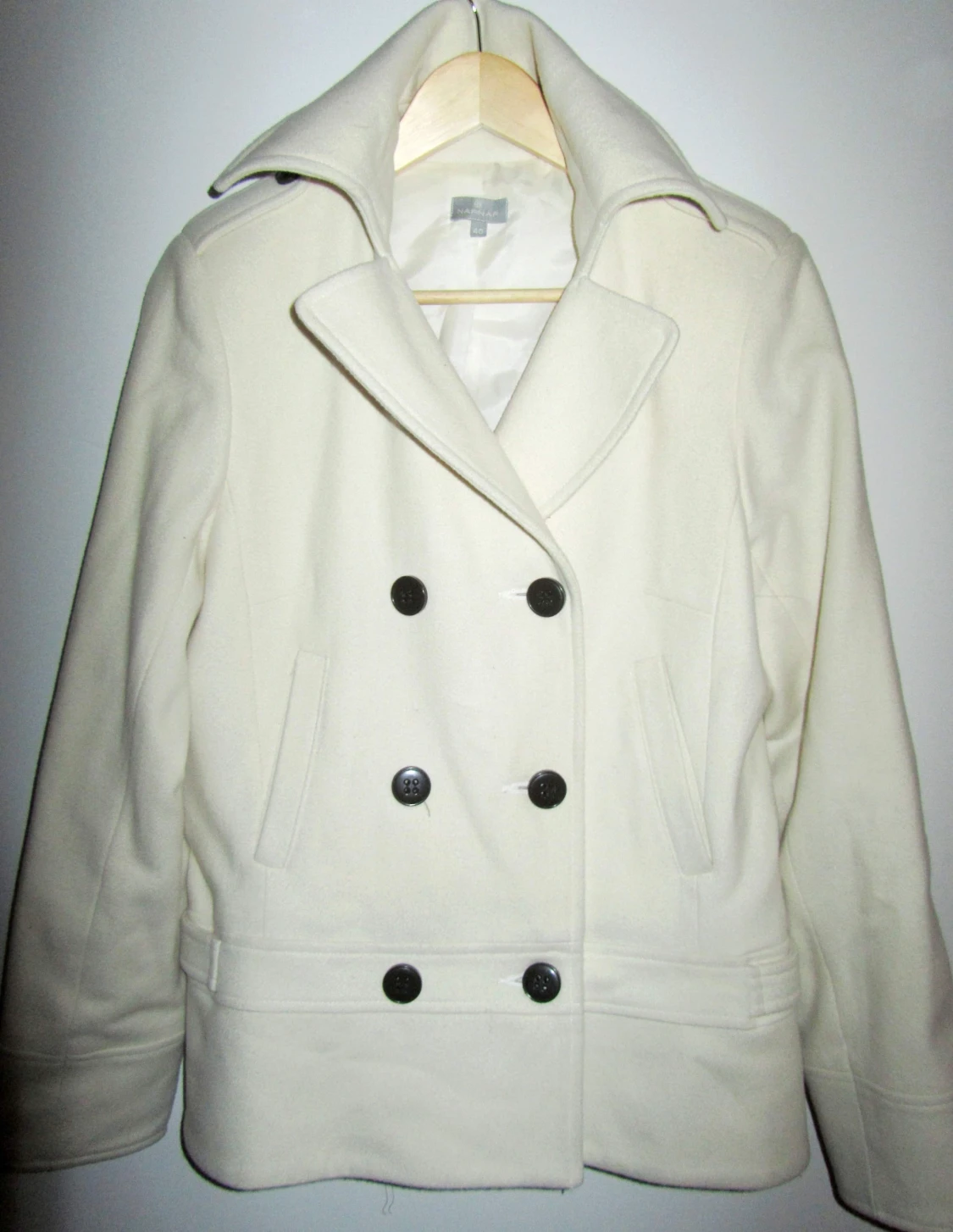 Naf Naf /Vintage jacka i toppskick/ lamm ull Stl M  - 90