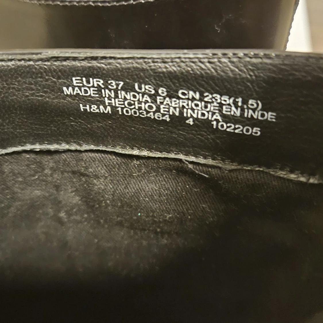 Svarta läderstövlar stl 37 - 91